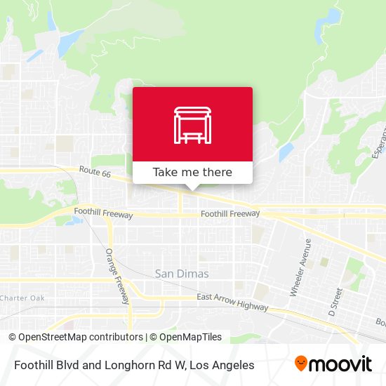Foothill Blvd and Longhorn Rd W map