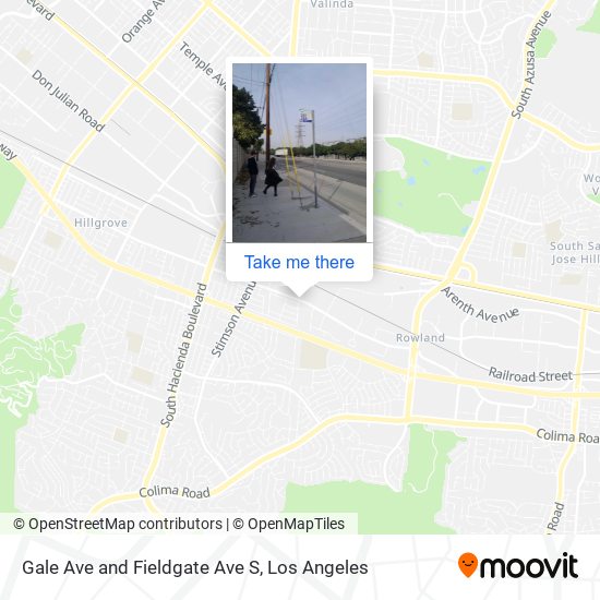 Gale Ave and Fieldgate Ave S map