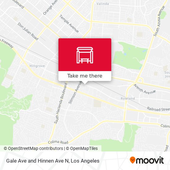 Gale Ave and Hinnen Ave N map