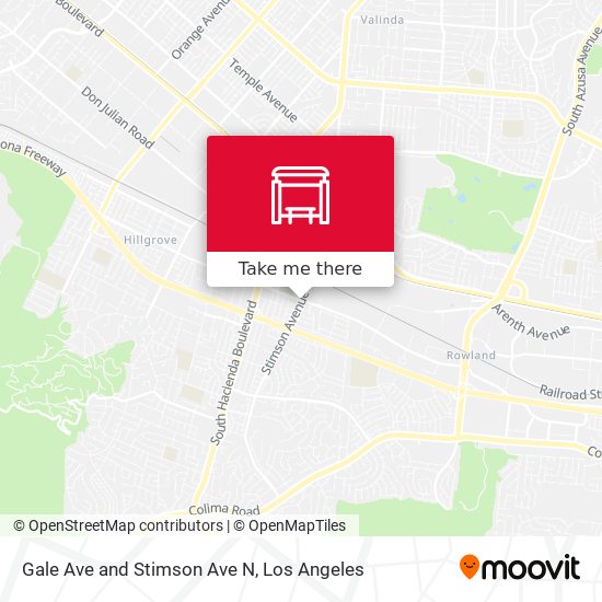 Gale Ave and Stimson Ave N map