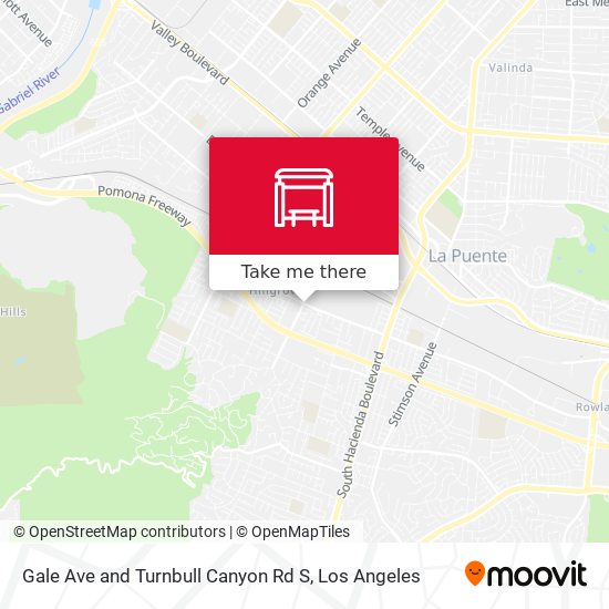 Gale Ave and Turnbull Canyon Rd S map