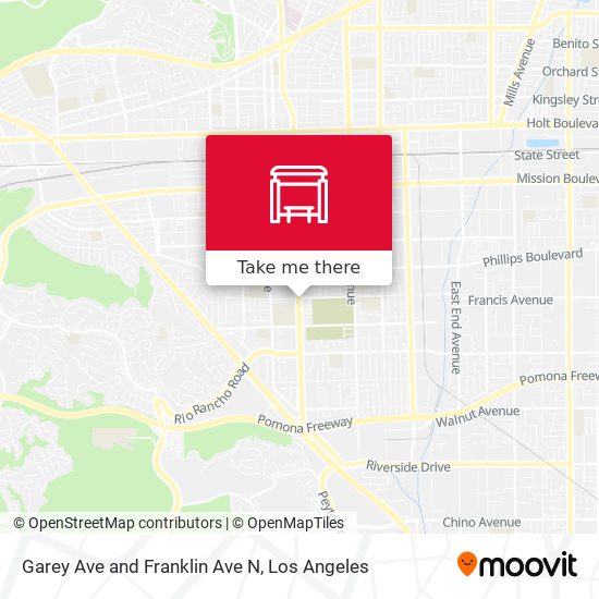 Garey Ave and Franklin Ave N map