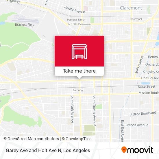 Garey Ave and Holt Ave N map