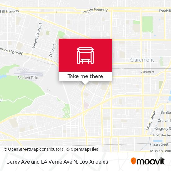 Mapa de Garey Ave and LA Verne Ave N