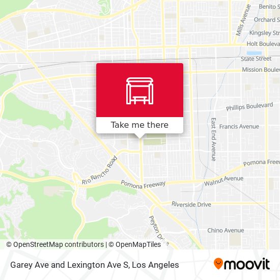 Garey Ave and Lexington Ave S map