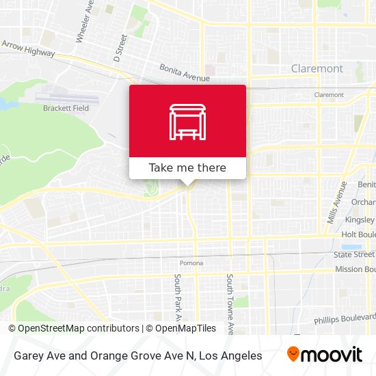 Garey Ave and Orange Grove Ave N map