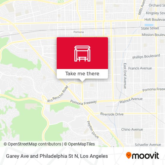 Garey Ave and Philadelphia St N map