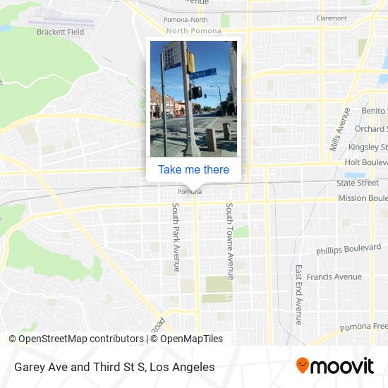 Mapa de Garey Ave and Third St S