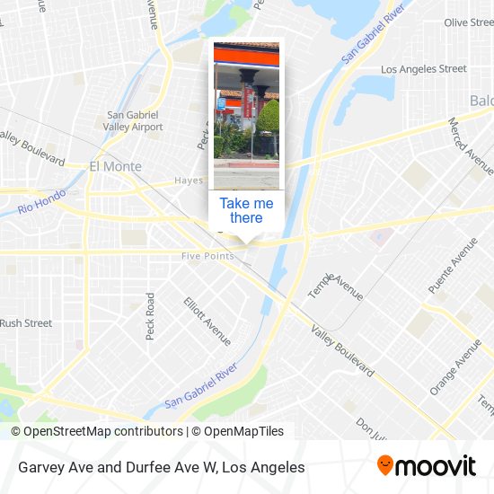 Mapa de Garvey Ave and Durfee Ave W