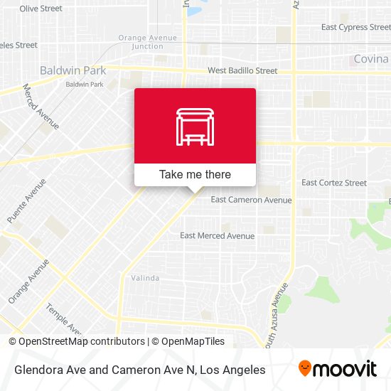 Mapa de Glendora Ave  and Cameron Ave N