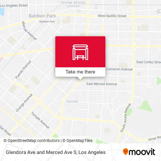 Mapa de Glendora Ave and Merced Ave S