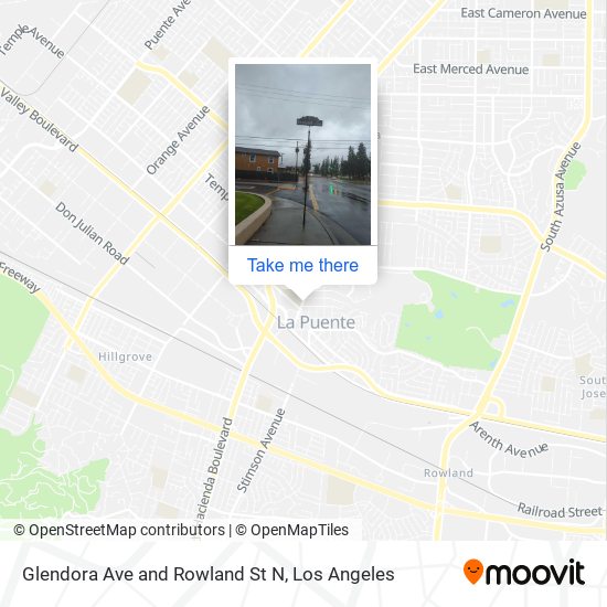 Mapa de Glendora Ave and Rowland St N