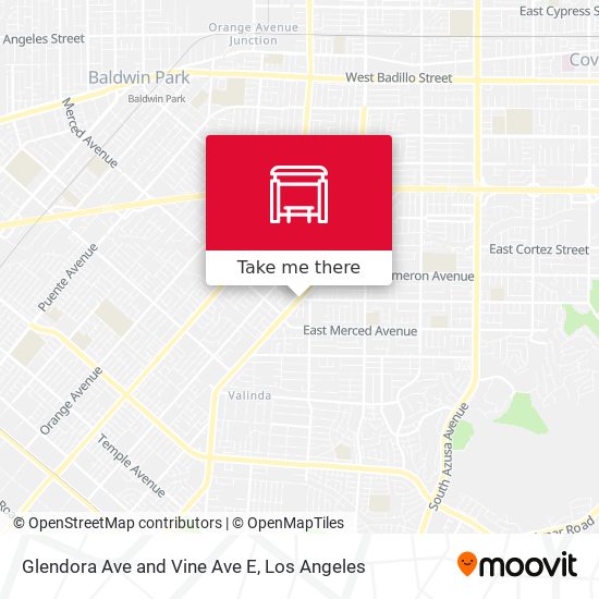 Mapa de Glendora Ave and Vine Ave E