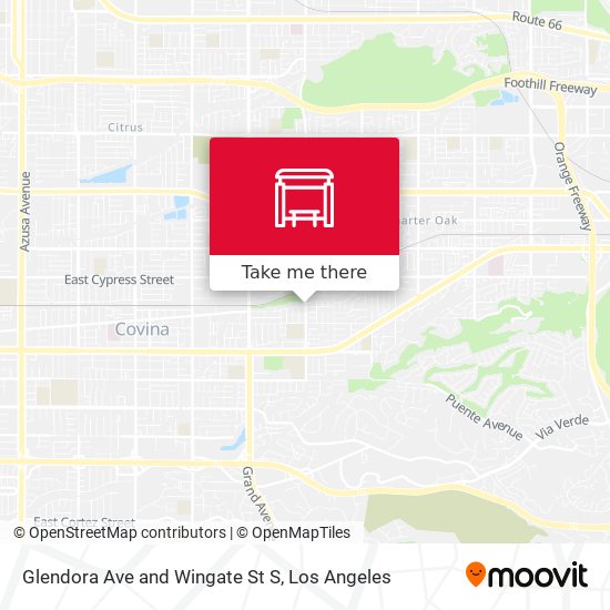 Glendora Ave and Wingate St S map
