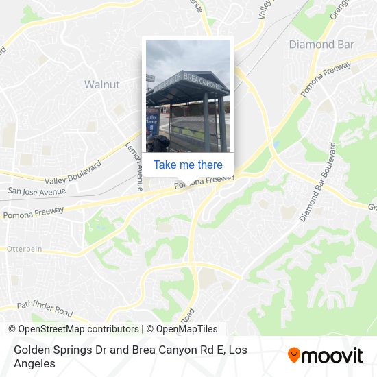 Golden Springs Dr and Brea Canyon Rd E map