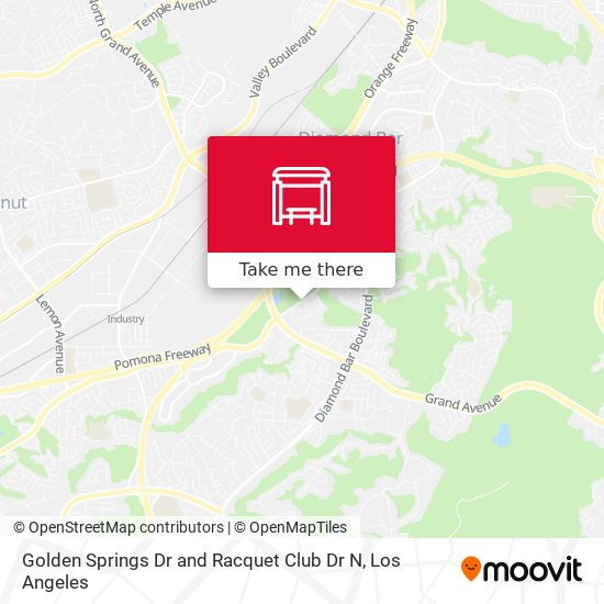 Golden Springs Dr and Racquet Club Dr N map