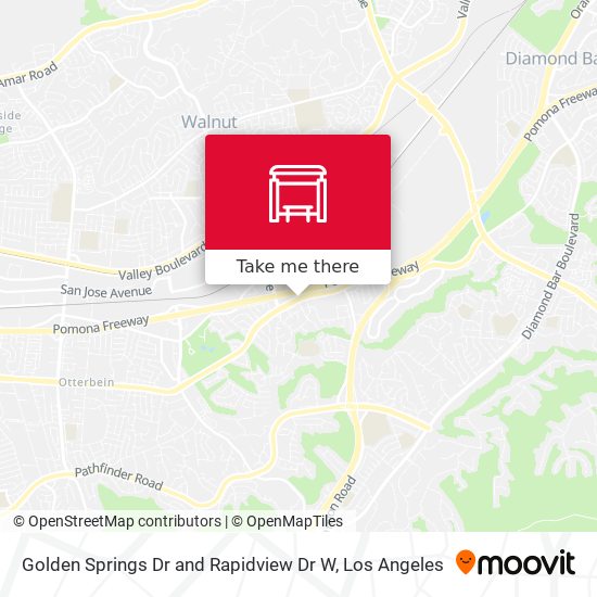 Golden Springs Dr and Rapidview Dr W map