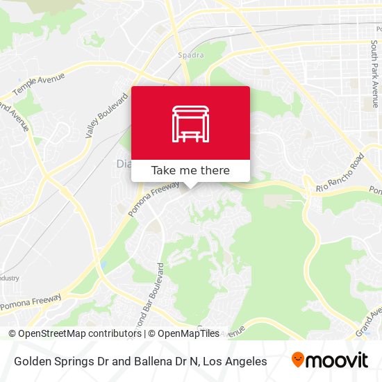 Mapa de Golden Springs Dr and Ballena Dr N