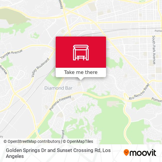 Mapa de Golden Springs Dr and Sunset Crossing Rd