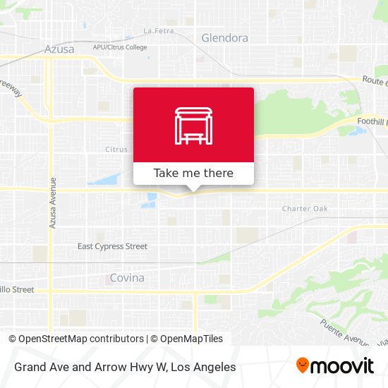 Mapa de Grand Ave and Arrow Hwy W