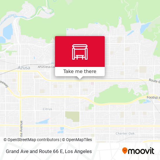 Grand Ave and Route 66  E map