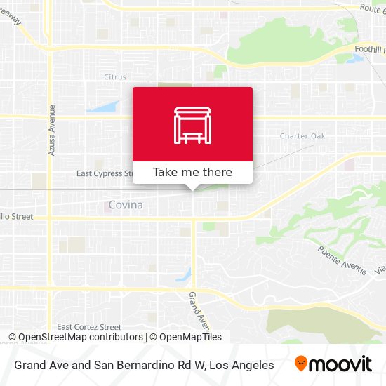 Grand Ave and San Bernardino Rd W map