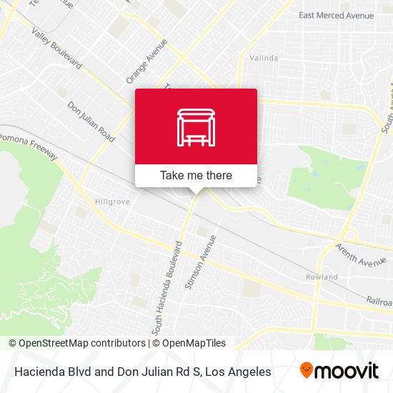Hacienda Blvd and Don Julian Rd S map