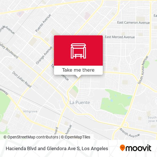 Hacienda Blvd and Glendora Ave S map