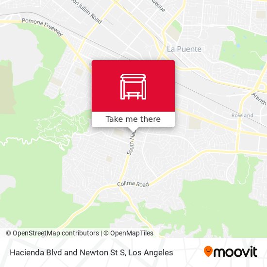 Hacienda Blvd and Newton St S map