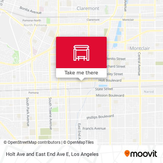 Holt Ave and East End Ave E map