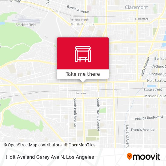Holt Ave and Garey Ave N map