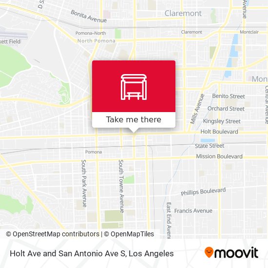 Holt Ave and San Antonio Ave S map