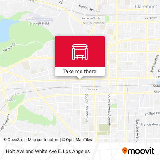 Holt Ave and White Ave E map