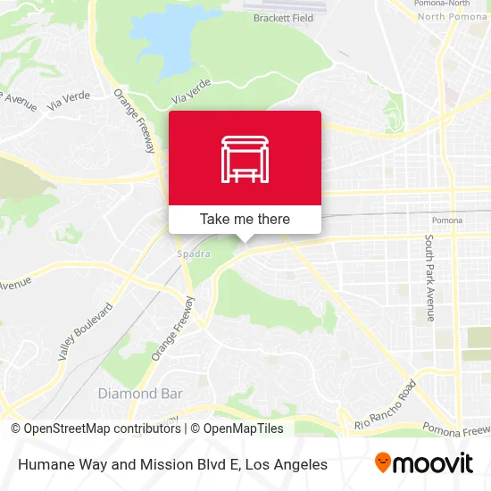 Humane Way and Mission Blvd E map