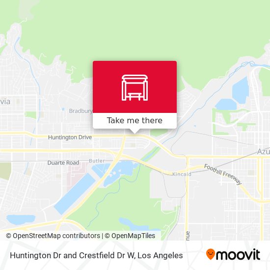Mapa de Huntington Dr and Crestfield Dr W