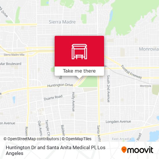 Mapa de Huntington Dr and Santa Anita Medical Pl