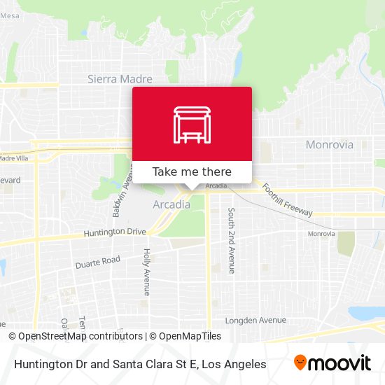 Mapa de Huntington Dr and Santa Clara St E