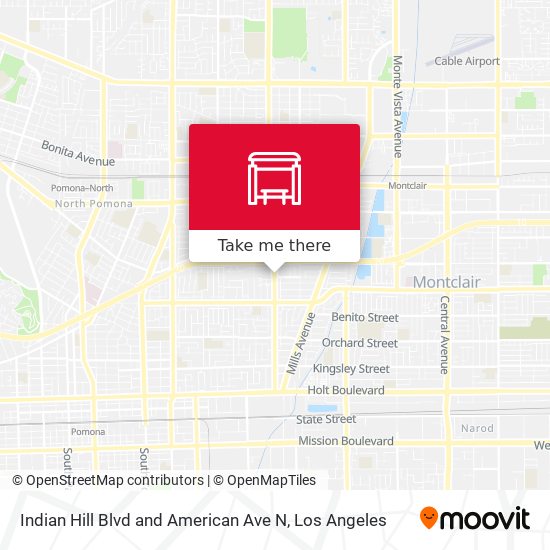 Mapa de Indian Hill Blvd and American Ave N