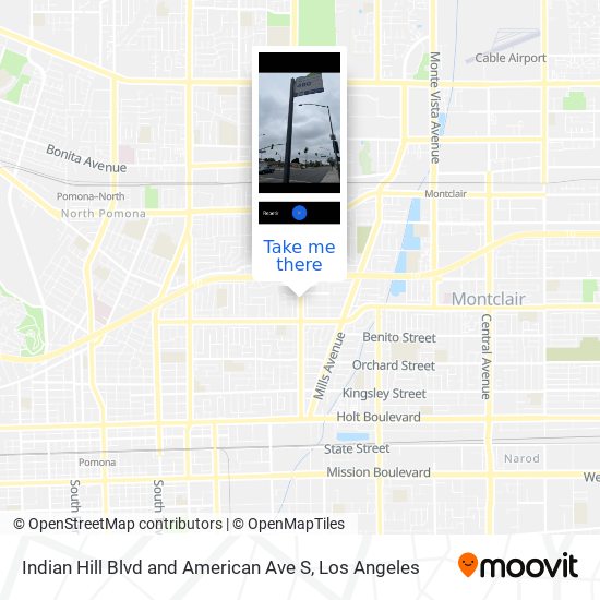 Indian Hill Blvd and American Ave S map