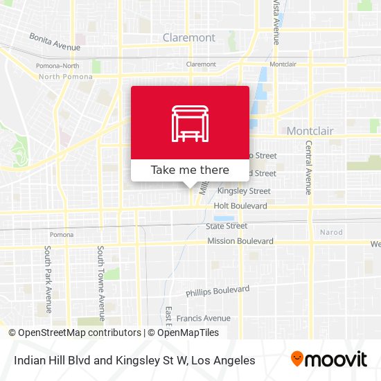 Mapa de Indian Hill Blvd and Kingsley St W