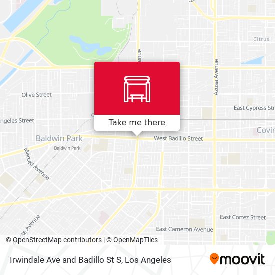 Irwindale Ave and Badillo St S map