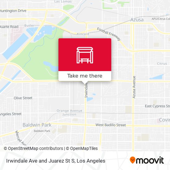 Mapa de Irwindale Ave and Juarez St S
