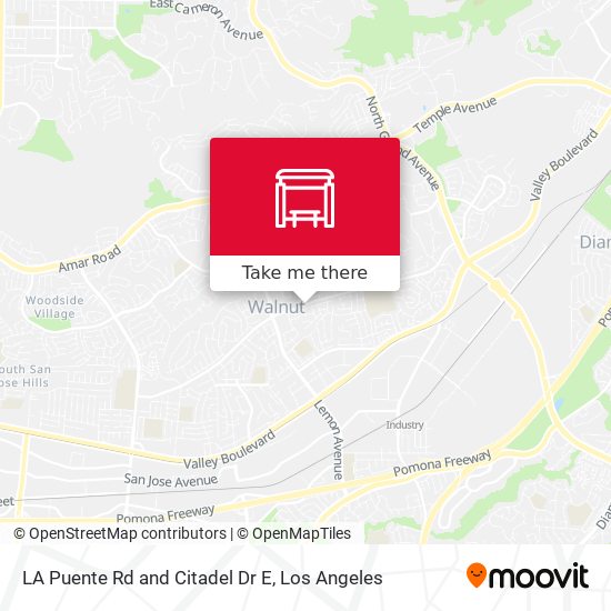 Mapa de LA Puente Rd and Citadel Dr E