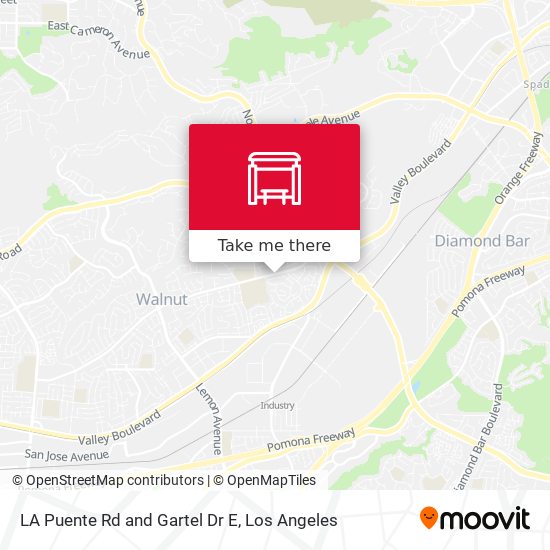 Mapa de LA Puente Rd and Gartel Dr E