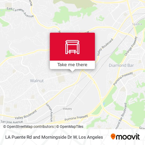 LA Puente Rd and Morningside Dr W map