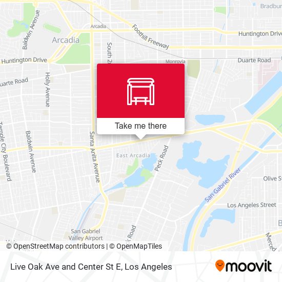 Mapa de Live Oak Ave and Center St E