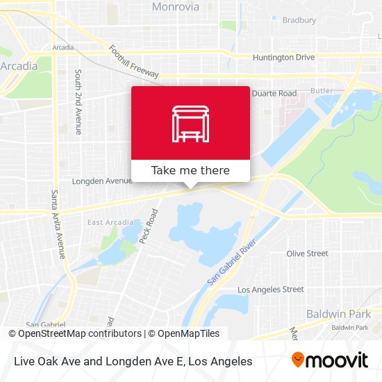 Mapa de Live Oak Ave and Longden Ave E