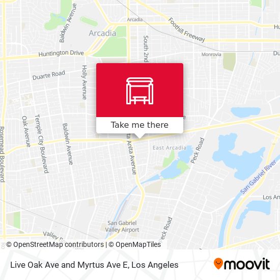 Mapa de Live Oak Ave and Myrtus Ave E