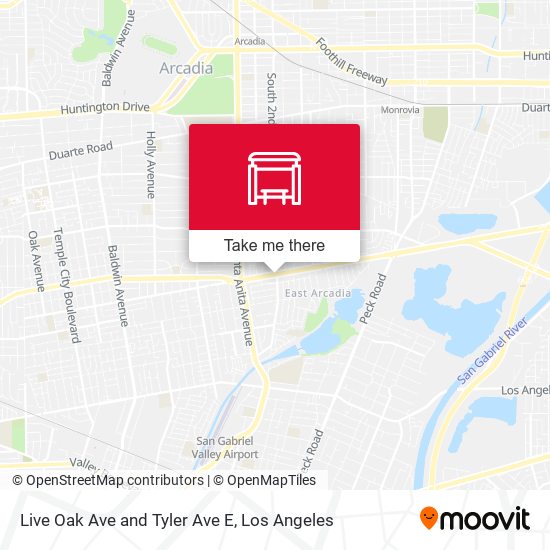Mapa de Live Oak Ave and Tyler Ave E