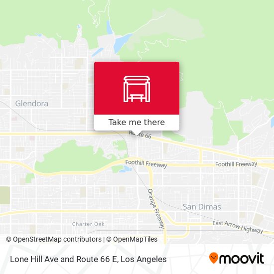 Mapa de Lone Hill Ave and Route 66 E